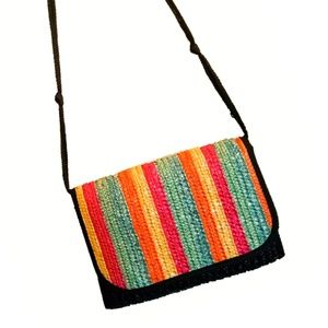 🌈 Rainbow Straw Purse
